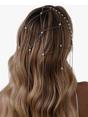 Multi-layered Tassel Pearl Headband